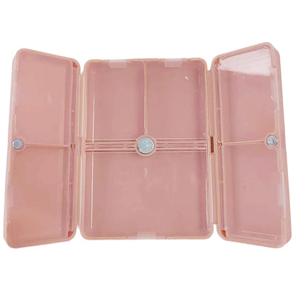 Knitting Crochet Notions Case Foldable Magnetic Storage Organizer with 7 Compartments Portable Notion Organizer for Crochet Hooks Stitch Markers Knitting Accessories and Small Craft Supplies