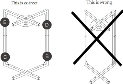 Generic Set 2, ET-X-BKW2 NEFROM C-Shaped End Tables, Sofa TV Trays of Small Couch Side Table for Living Room, Bedroom