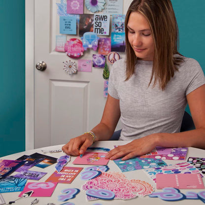 Craft-tastic DIY Wall Collage – Craft Kit – Personalize Your Space with Inspiring Quotes, Pre-cut Designs & Pictures