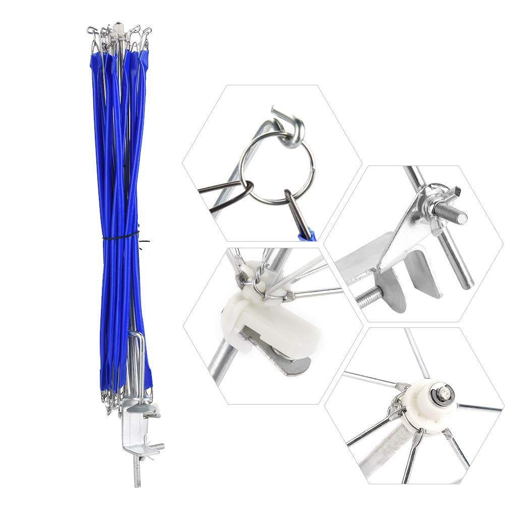 HEEPDD Yarn Ball Winder, Hand Operated Wool String Ball Winding Holder Machine, Metal Umbrella Swift for Knitting Crocheting Craft Lovers, DIY Yarn Crafters and Handmade Artisans