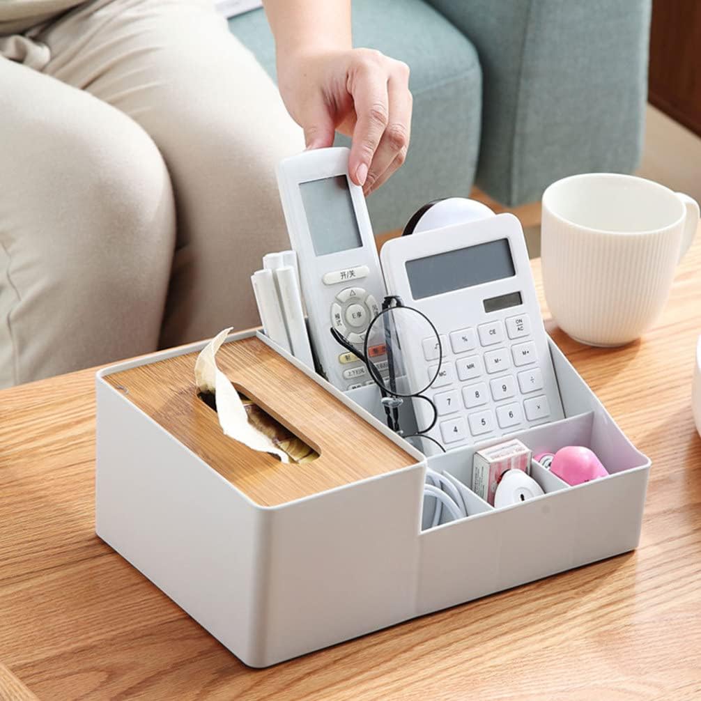 Cabilock Multifunction Hair Tool Organizer Box, Light Grey Desktop Storage for Home and Office Supplies