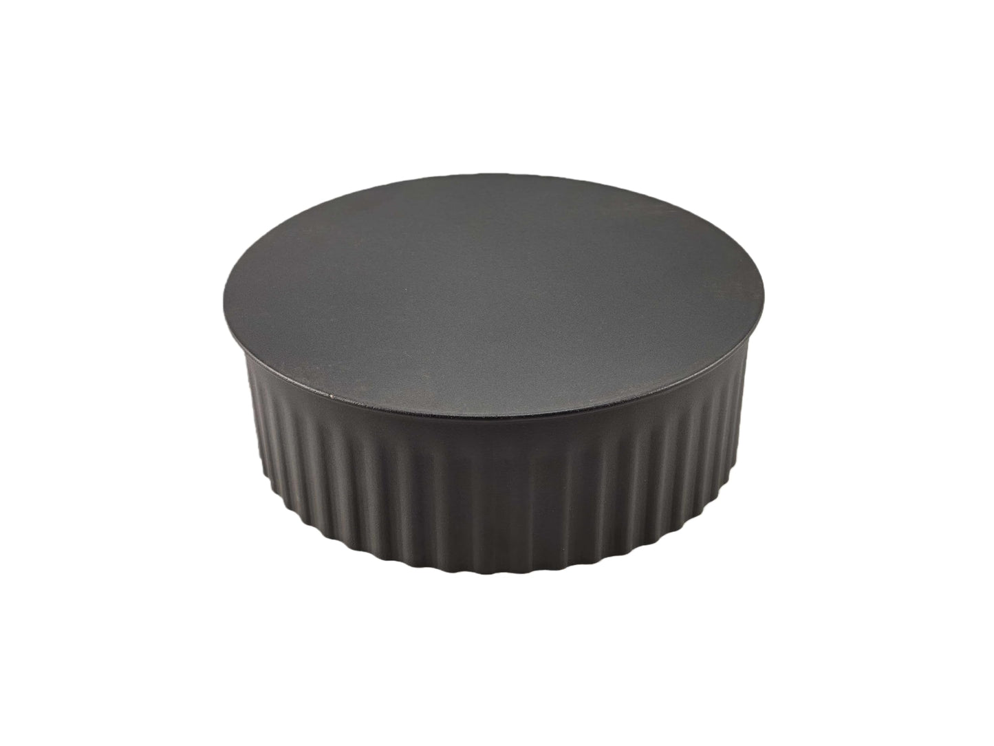 LKQI Replacement 6 in Black Stove Pipe Clean Out Tee Cap with Crimp 24 Gauge Fits Models：BM0151 6527618