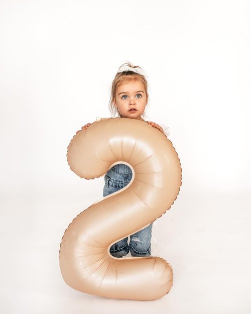 Light Brown Number Balloon - 40 Inch Tan 0 Balloon | Beige Birthday Decorations & Party Supplies