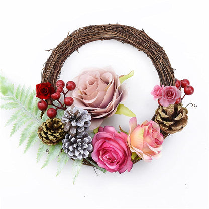 Byher Grapevine Wreath, 2 PCS 12 Inch Natural Vine Wreath for Crafts (Wreath Frame)