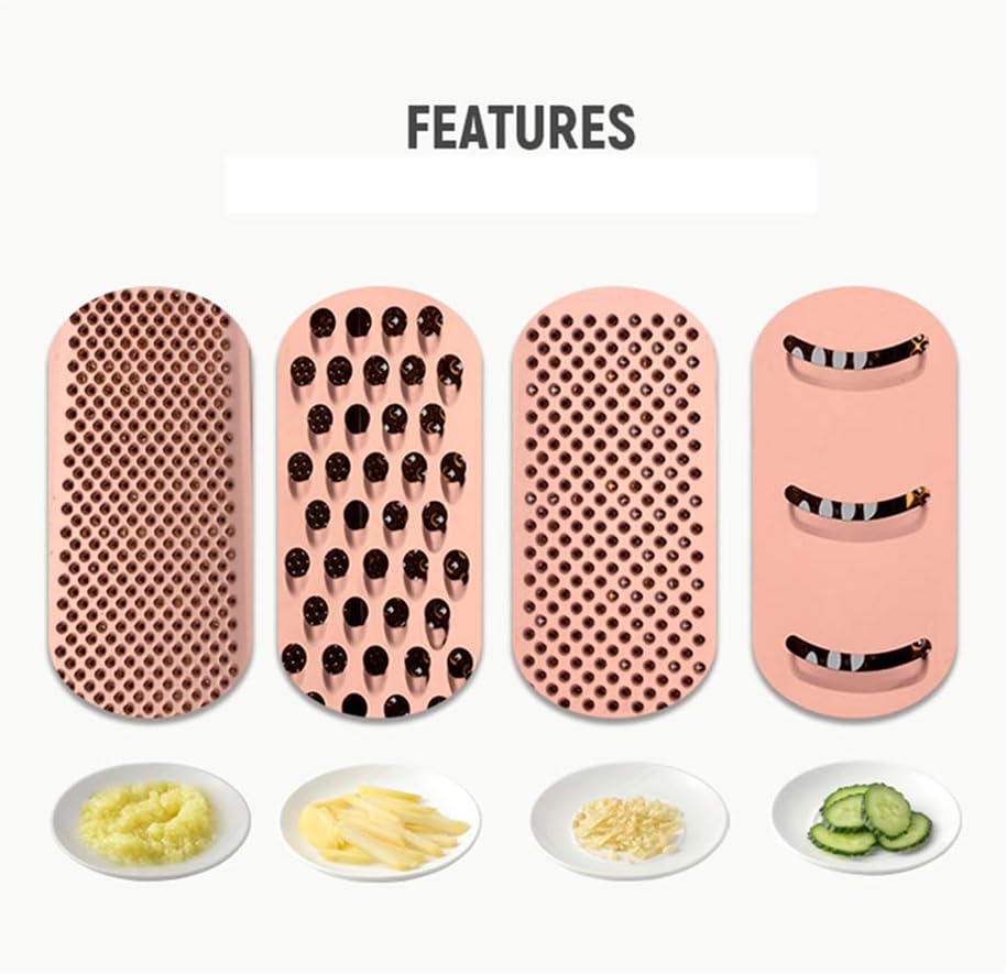 Large Stainless Steel Grater Slicer with Handle, Multifunctional Cutter for Ginger, Garlic, Cheese, Ergonomic Design