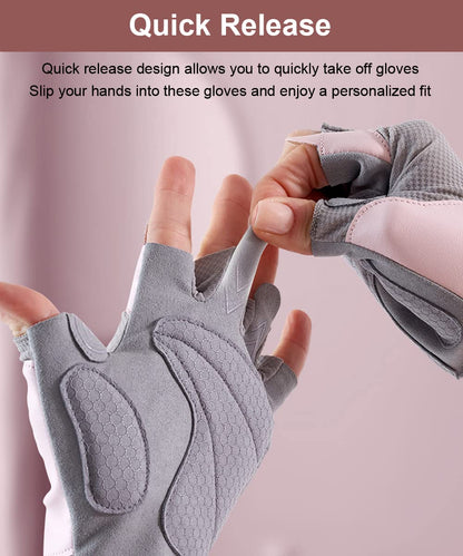 Workout Gloves - Gym & Fitness Gloves for Women, Hand Protection for Working Out