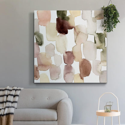 Renditions Gallery Fantasy Canvas Artwork for Beach House, Rustic Melted Sediment Modern Paintings & Prints