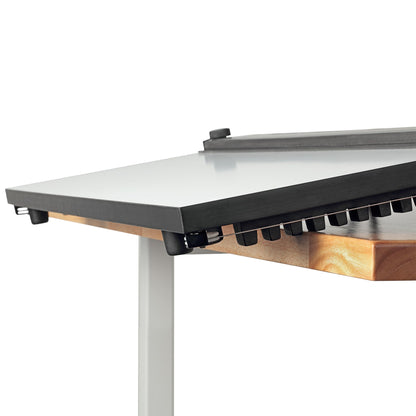 Acurit PXB 24” x 36” Drawing Board for Artists and Designers - Portable Workspace for Drawing, Sketching, Drafting, Painting - Fixed Angled Laminated Surface with Ruler and Parallel Motion Bar
