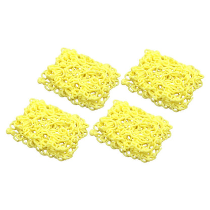 Toddmomy 4Pcs Realistic Miniature Ramen Fake Noodles Silicone Dollhouse Food Play Food Props for Photography Party Decor