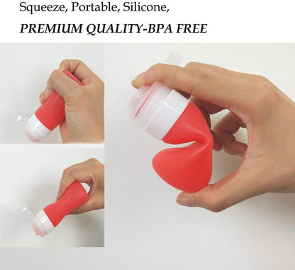 YINGGG Portable Salad Dressing Container - Leakproof Sauce Storage Bottle, Dressing to Go for Lunch (Set of 4, 55ML)