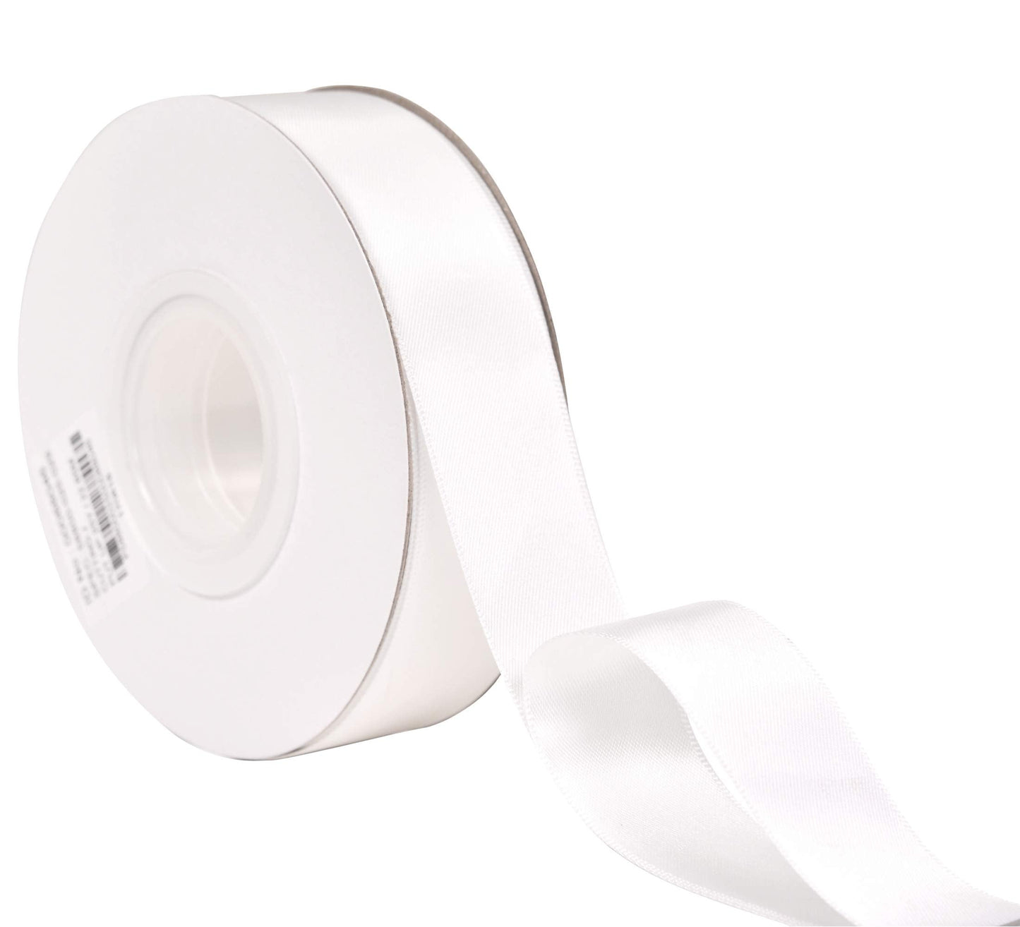 YAMA Double Face Satin Ribbon - 1 inch 25 Yards for Gift Package Wrapping,Floral Design,Hair Bow Clip Making,Crafting,Sewing,Wedding Decor,White
