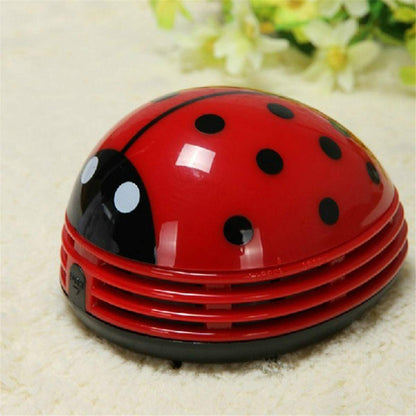 zswell Ladybug Cartoon Mini Vacuum Cleaner Dust Sweeper Cordless Corner Desktop Vacuum Cleaner Mini Cute Home Office
