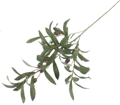 Artificial Olive Branch Stems 5pcs, 28 Inch