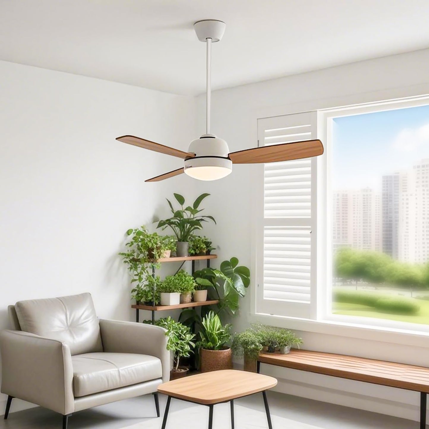 Feylan 36 Inch Ceiling Fan Downrod with UL Wires, Matte Black, 1-Inch Diameter, Unthreaded