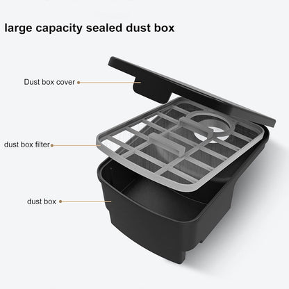 Robot Vacuum Cleaner, 4 in 1 Portable USB Rechargeable Mini Smart Sweeper with 450ml Large Capacity Dust Box