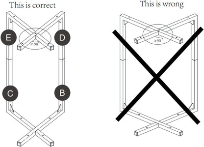 NEFROM Set 2, ET-X-BK2 C-Shaped End Tables, Sofa TV Trays of Small Couch Side Table for Living Room, Bedroom, Bedside