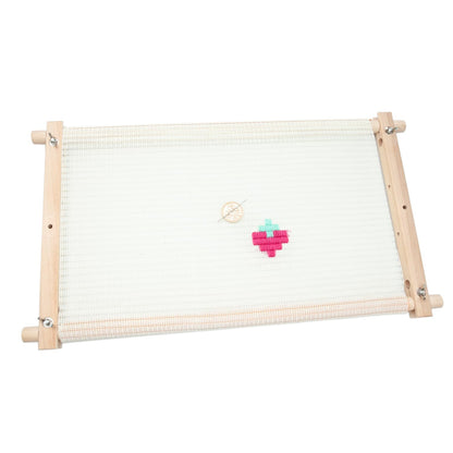 Lampstop Needlepoint Embroidery Tapestry Scroll Frame, Beech Wood Frames for Cross Stitch Quilting Hoop Stand Stitching Frame for Sewing (21"x12")