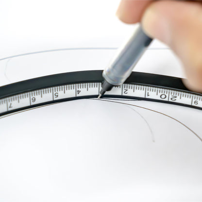 KEARING Flexible Curve Ruler, 24 Inch Ruler, Bendable Rulers for Engineering Drawing, Garment Design