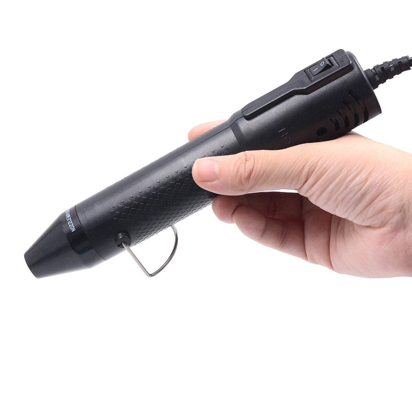 mofa Embossing Heat Pen,Mini Heat Gun,Hot Air Pen Tools Shrink Pen with Stand For DIY Embossing And Drying Paint Multi-Purpose Electric Heating Nozzle 150W 110V (Black,Black)