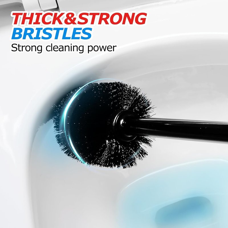 FORASTO 3 in 1 Toilet Brush and Plunger Set,Toilet Bowl Brush Plunger Set,Toilet Brush Plunger Combo,Cleaning Brush,Cleaning Supplies, Crevice Cleaning Brush, Bathroom Cleaning Tools