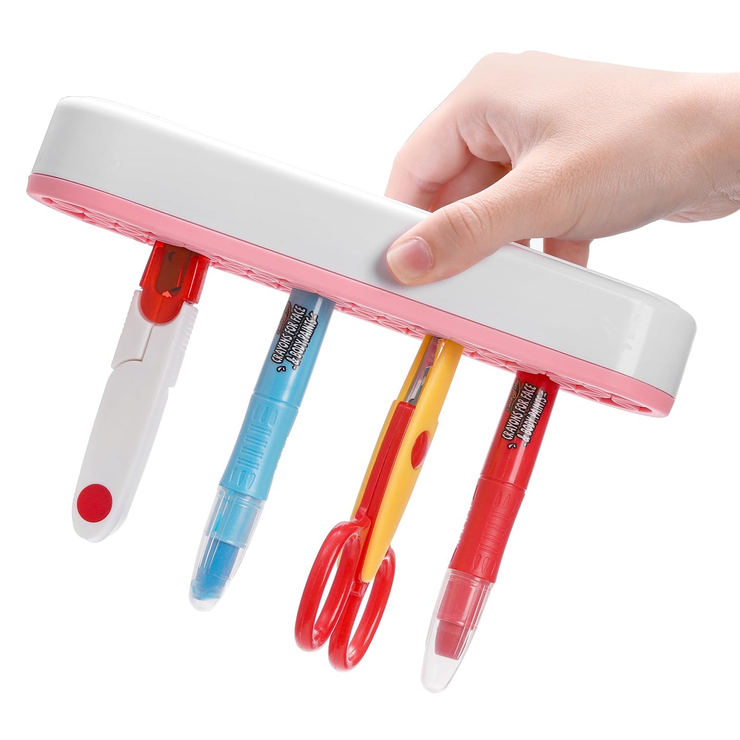 Elsjoy 3 Pack Silicone Makeup Brush Holder, Desktop Cosmetic Organizer Pen Holder, Sewing Tool Holder Beauty Tool Organizer Stand for Brush, Scissors, Toothbrush