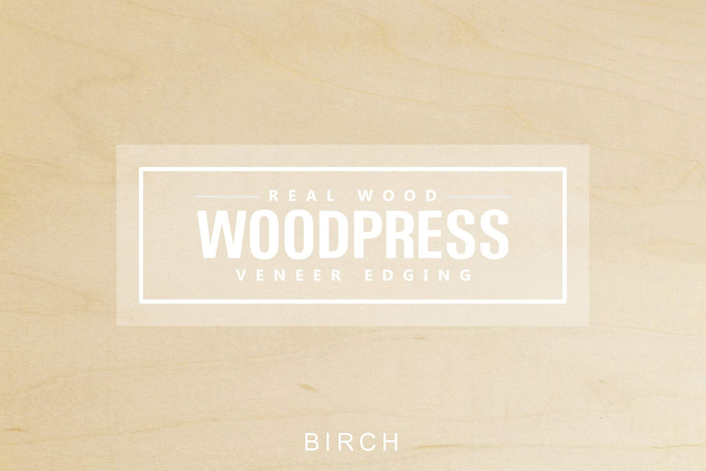 WoodPress® Real Birch Wood Veneer - Pack of 6 Sheets - US Letter Size (Approx 8 & 1/2" x 11") - Veneer for Marquetry, Crafts, Model Making, Panels, Cabinets and Furniture Repair, School Projects