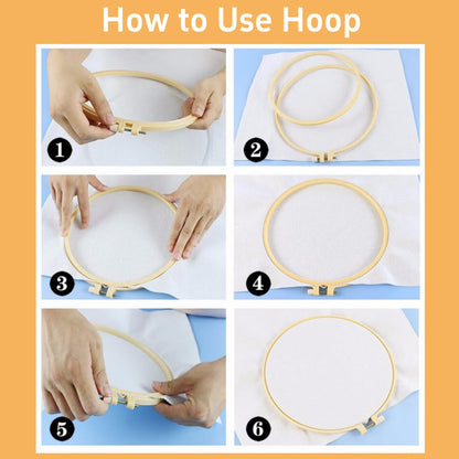 DIY Punch Needle Kits Beach and Starfish Sea Shells Easy for Beginners Punch Needle Embroidery Set with Hoop Stamped Pattern for Craft Lovers and Home Decor-3