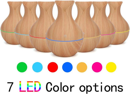 High Capacity Cool Mist Humidifier, for Bedroom, Baby Room, Living Room (Light Wooden Grain)