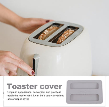 HEMOTON 2 Slice Toaster Lid, Silicone Toaster Cover, Bread Maker Cover Accessories
