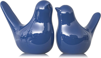 XMGZQ Small Ceramic Bird Statue and Sculpture for Home Decor Accents,Modern Animal Ornaments for Living