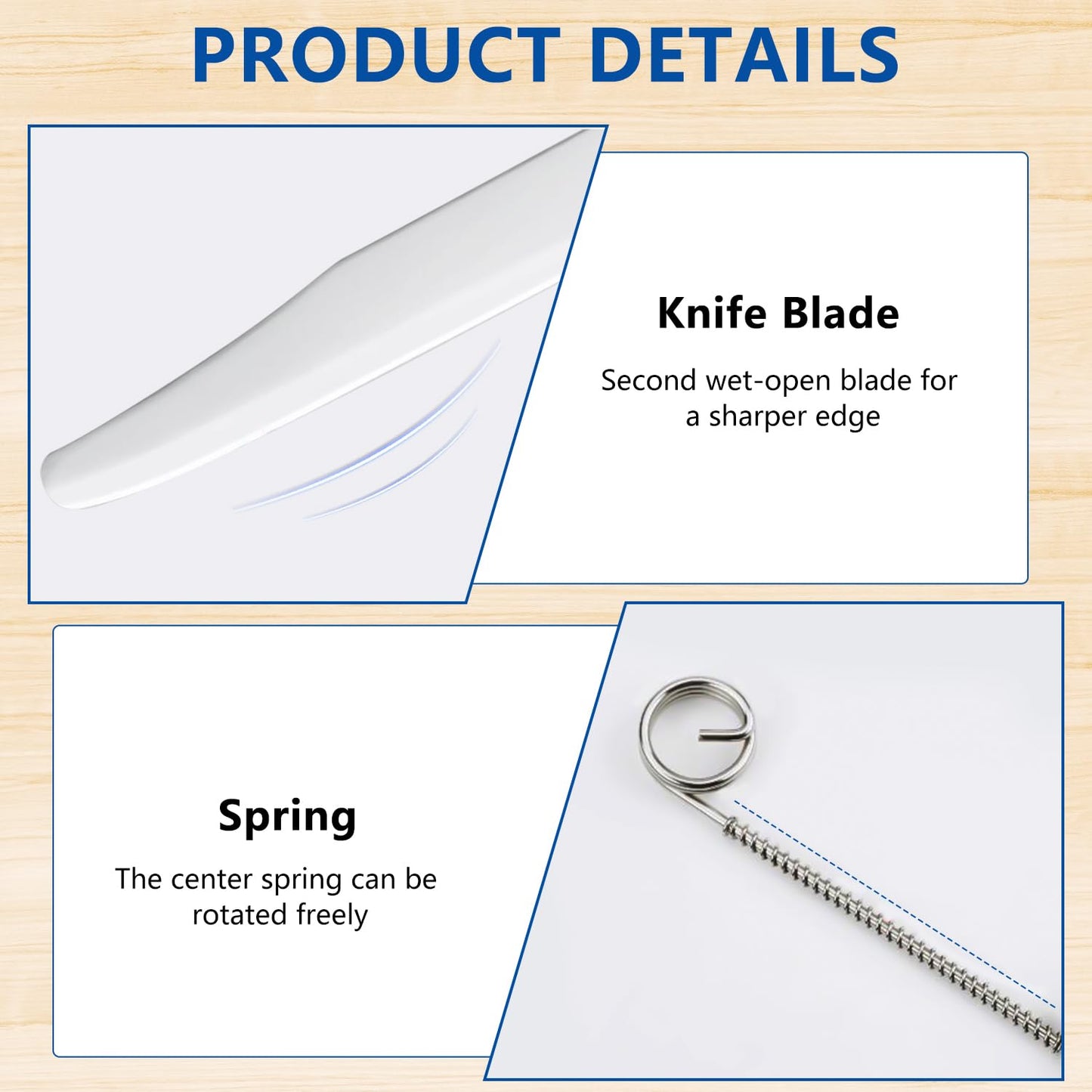 Quick Slicing Knife, New 3 in 1 Multifunctional Fruit Peeling Knife with Removable Spring, Kitchen Household Sharp Stainless Steel Fruit and Vegetable Fruit Slicing Knife (2pcs)