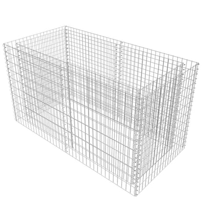 Foknhdi Large Galvanized Raised Garden Bed 70.9 x 70.9 x 39.4 in Silver Steel Planter Box 49.5 ft³ Volume 1400 lb/ft³ Load Outdoor Patio Vegetables Flowers Herb Plot