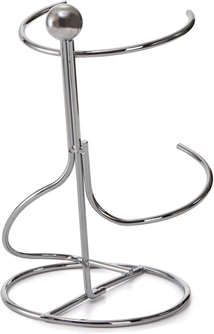 4 Packs Countertop Wine Rack, Silver Metal Small Wine Holder for Cabinet and Pantry Storage