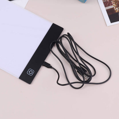 A5 LED Drawing Tablet Thin Art Stencil Drawing Board Light Box tracing Table pad, for 5D Diamond Painting Full Drill Embroidery, Cross Stitch Embroidery, Embossing, Sewing Projects etc