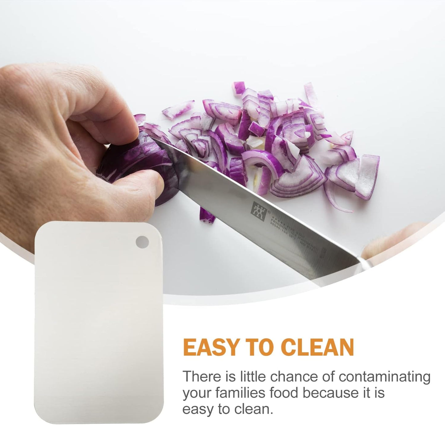 Stainless Steel Chopping Tray, Heavy Duty Cutting Board, Stainless Steel Board for Chopping