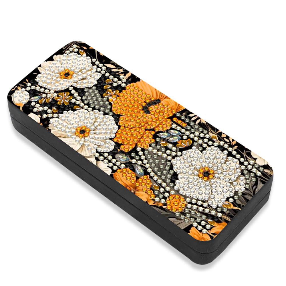 Leatrice 5d Diamond Art Kits for Adults Small Diamond Painting Kit Gem Art Paint by Diamonds Dots Eyeglasses Case DIY for Beginner Women