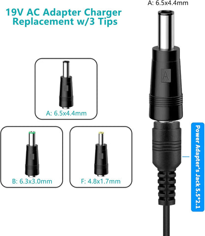 19V AC DC Charger Power Cord for Eufy RoboVac 11S 12 15C 25C 30C 35C, Pure Clean PUCRC 15 25 26B 90, Coredy R580 R650