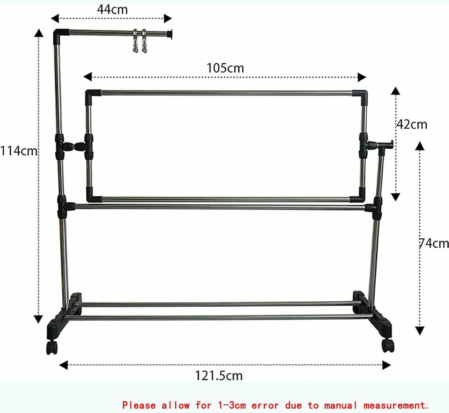 Adjustable Needlework Floor Frame for Cross Stitch and Embroidery, Standing Craft Stand and Lap Table for Sewing and Art, Convenient Holder for Creative Projects~/