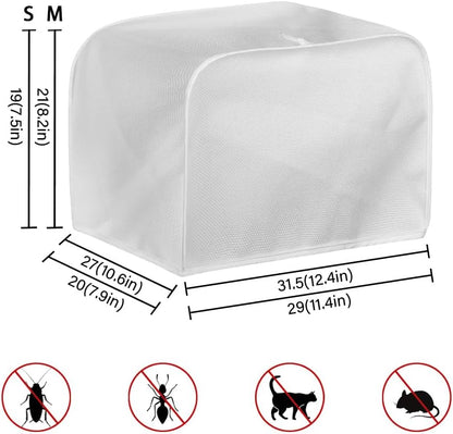 Rooster Sunflower Toaster Covers, Waterproof Kitchen Appliance Covers, Anti Dust Protection for 2 Slice Toaster