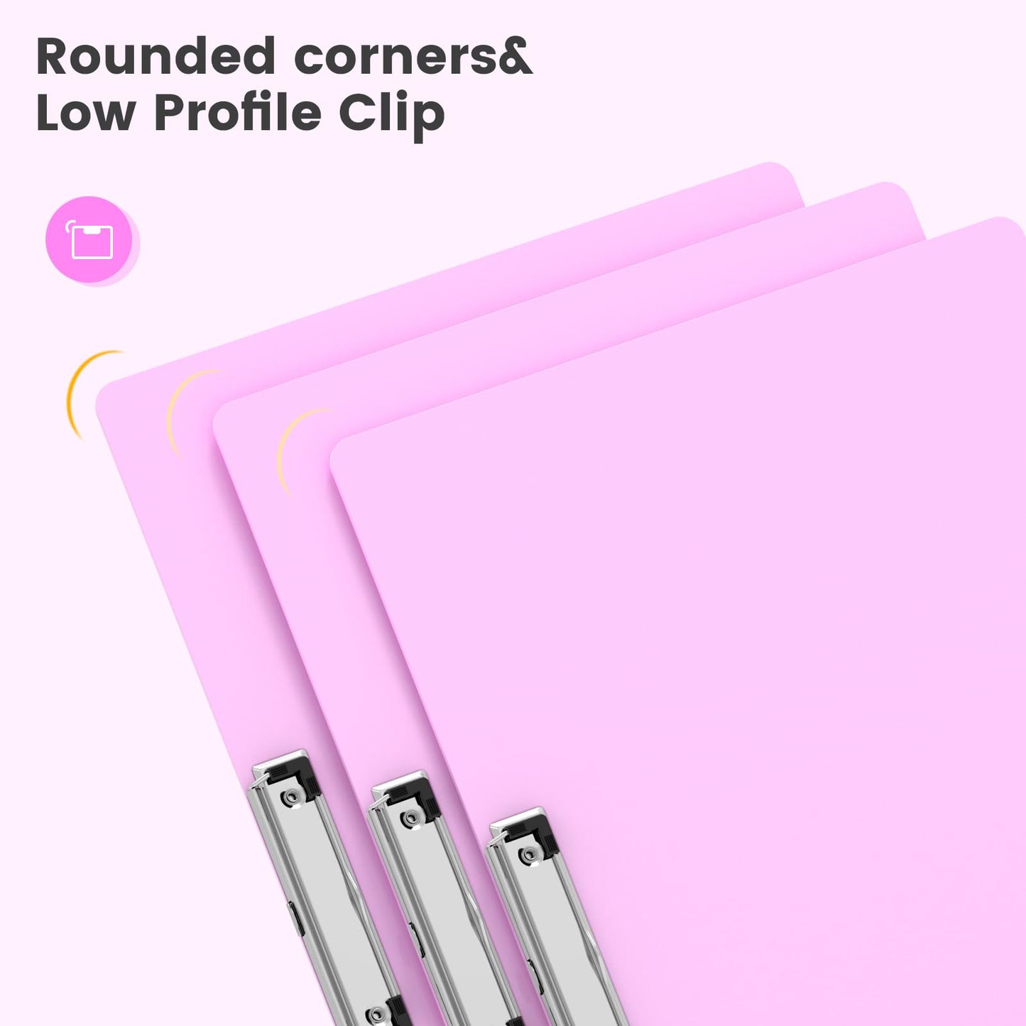 Macroclo Extra Large 11x17 Clipboards, Plastic Pink Drawing Boards, Horizontal Clip Board, Landscape Layout. Suitable for Watercolor, Sketching, Painting. Art & Drafting Supply