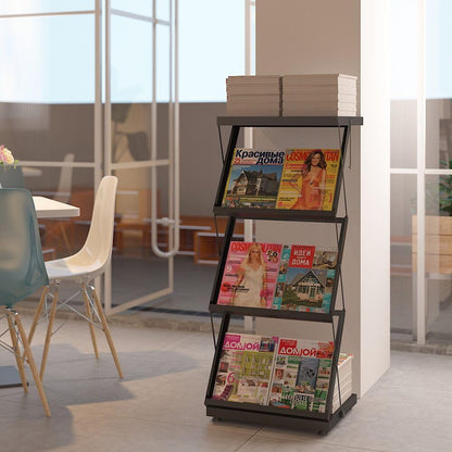 Kroey foldable brochure display stand,magazine holder for exhibition and trade show,Office magazine rack