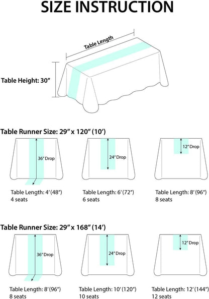 Ling's Moment Terracotta & Nude Pink Silky Crinkle Chiffon Table Runner 30" x 120" (Set of 2) Burnt Orange for Wedding