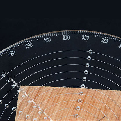 8" Round Center Finder Compass Drawing Maker, Wood Turning Lathe Tools Accessories Woodworking Circle Tool