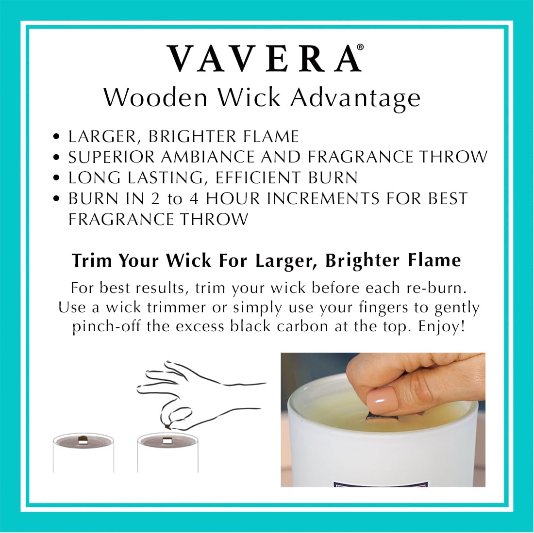 VAVERA Fraser Fir Candle Natural Wooden Wick (11oz Matte White Jar). Vegan Soy Christmas Candle. Pine Candles, Great for The Holidays. Non Toxic Candles for Women or Men. Hand-Crafted in USA.