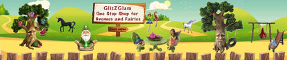 GlitZGlam Miniature Fairy Garden Furniture 3-Piece: Rustic Wood Bench, Rocking Chair and Miniature Table for The Garden Fairies
