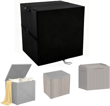 30 31 23"L 18"W 22"H Deck Box Cover for Keter Gallon / for Greesum Gallon Deck Box for Outside, Waterproof Resin