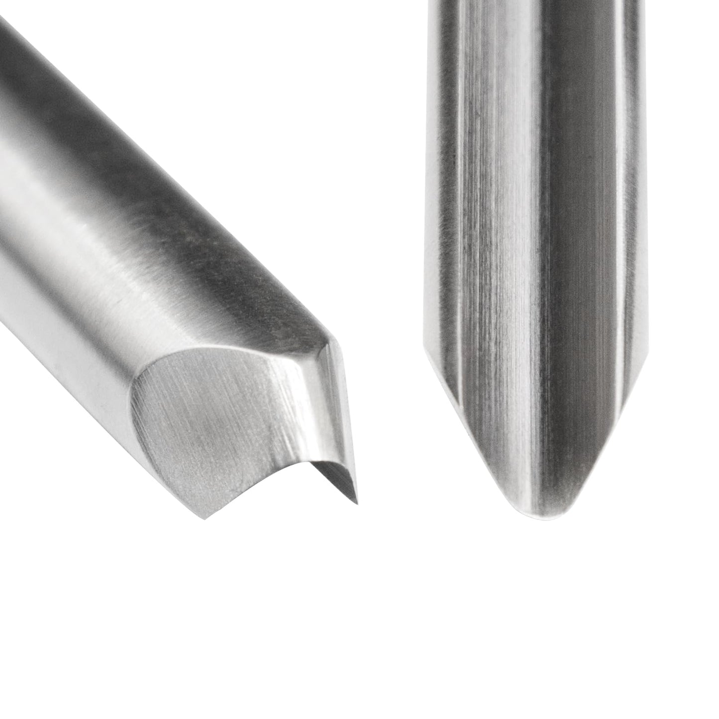 SIIIXS 4Pcs HSS Bowl Gouge Lathe Chisel Set with Side Grind, 1/4", 3/8", 1/2" and 5/8" Spindle Gouge for woodturning,Wood Lathe Bowl Turning Tools with Wooden Box