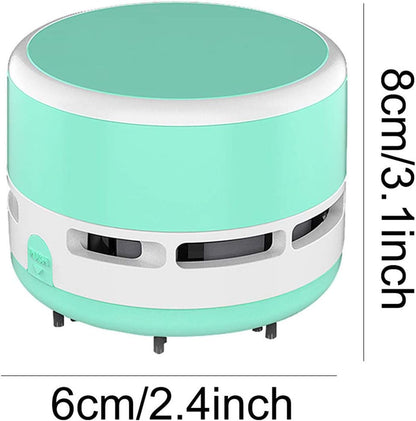 iSuperb Portable Desktop Vacuum Cleaner, Mini Crumb Sweeper for Home, Office, Cars - No Battery Included (Blue)