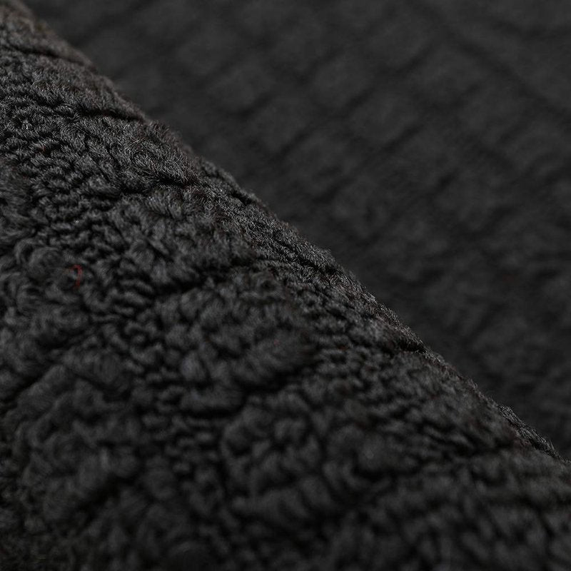 COSY HOMEER 32X20 Inch Anti Fatigue Kitchen Rug Mats are Made of 100% Polypropylene Half Round Rug Cushion Specialized in Anti Slippery and Machine Washable Black(3 pcs)