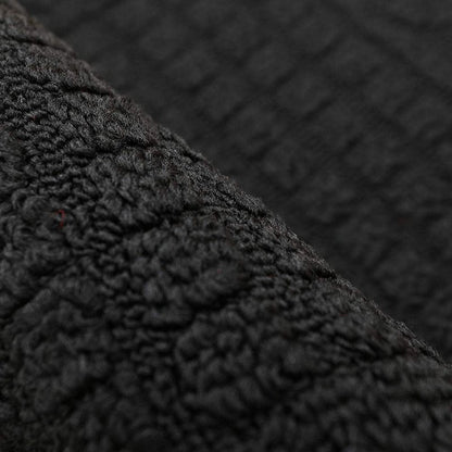 COSY HOMEER 32X20 Inch Anti Fatigue Kitchen Rug Mats are Made of 100% Polypropylene Half Round Rug Cushion Specialized in Anti Slippery and Machine Washable Black(3 pcs)